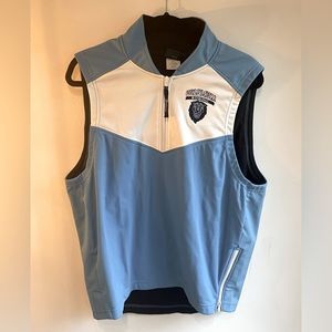 Columbia University Rowing Vest , Size Large, Blue/White